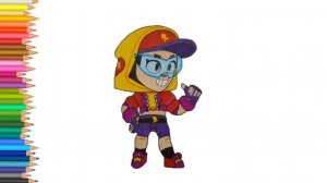 Как нарисовать Уличную Макс из Бравл Старс/ How to Draw a Street Max from Brawl Stars🤩