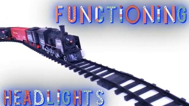 Battery Operated Railway Classical Freight Train Water Steam Locomotive Playset смотреть онлайн