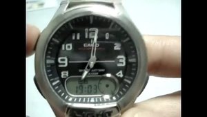 Setting Casio AQ-180W manual for use