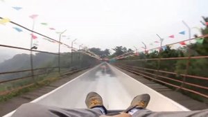 Toboggan ride at Mutianyu Great Wall