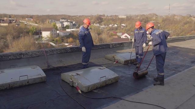 Капитальный ремонт кровли. Технология спекания