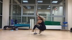 Pole Dance Tricks. Dynamic & static. New 2016 #8. Pole Dancer - OLESYA TYURKINA.