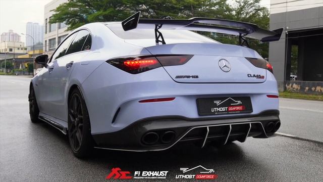 Mercedes Benz C118 AMG CLA45s Fi Exhaust Catless Downpipe with XXX Brand Valvetronic Catback