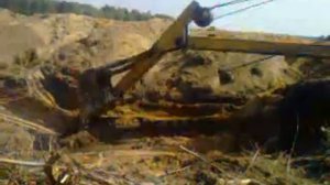 экскаватор Э-304В в работе