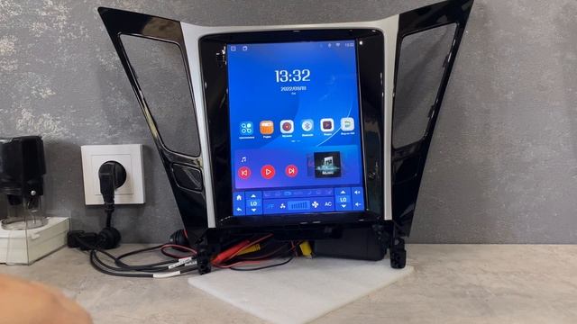 Магнитола в стиле Tesla для Hyundai Sonata 2011 - 2014 смотреть онлайн