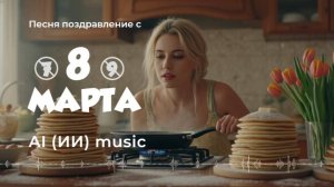 Поздравление с 8 марта - AI music video