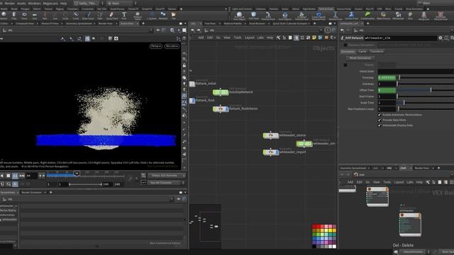 Houdini 19 Flip Fluid, Flat Tank and White water introduction