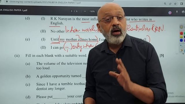 How to score 15/15 in ISC English Language Grammar | ISC Class 12 Specimen Paper 2024 | T S Sudhir