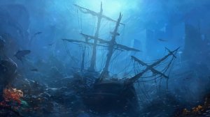 Затонувший Парусник с Сокровищами | Underwater World Shipwreck / Sunken Ship - Живые Обои