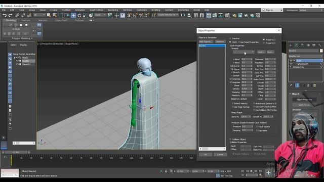 3ds max Cloth Simulation Basics