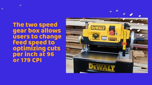 Why You NEED the Dewalt DW7335 Thickness Planer!