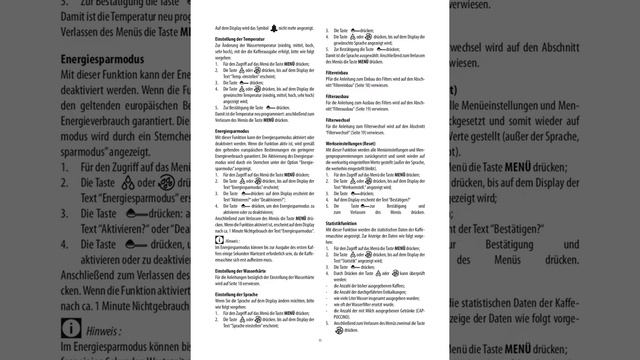 Delonghi Magnifica S ECAM 22360 Kaffeemaschine Bedienungsanleitung Handbuch