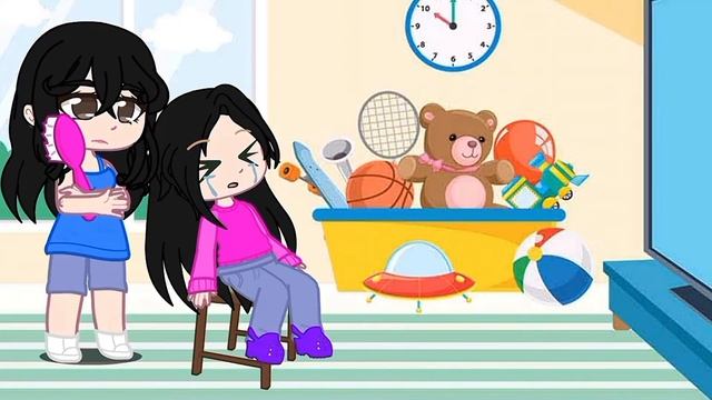 Otras niñas peinandose VS Yo 😼 // #memes // #gachaclub смотреть онлайн