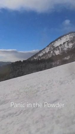 My son nearly flew off the cliff while #snowboarding #scary #6yearold