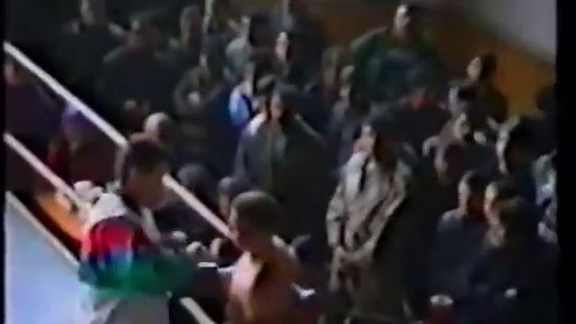 Спарринги бокс, кикбоксинг. Спорткомплекс "Спартак", Сочи 90-е