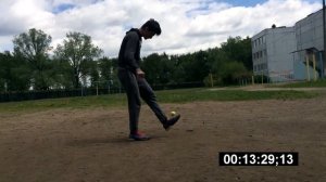 Чеканка теннисным мячом Рекорд РОССИИ