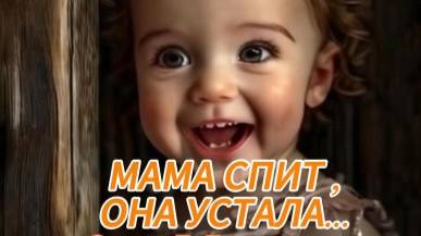 Мамочки. с Праздником!!! Нейроклип "Мама спит, она устала..." стихи Е.Благинина (версия 1) смотреть онлайн