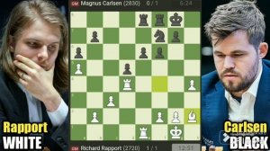 Richard Rapport VS Magnus Carlsen | Grenke Chess Classic and Open 2024 | Round 1