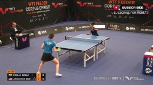 Sreeja Akula vs Jiangshan Guo | WS SF | WTT Feeder Corpus Christi 2024