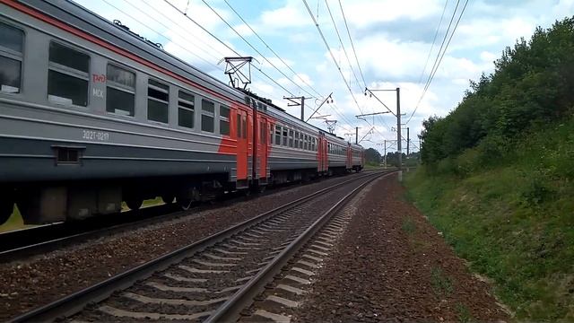 Электропоезд ЭД4М-0045 "Бывший Самарец"! смотреть онлайн