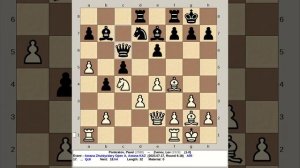 Ponkratov, Pavel vs Zverev, Lev | Astana Zhuldyzdary Chess Open 2023, Kazakhstan