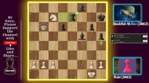OMG!! Rubi Crushed Stockfish 16!!! King's Gambit Accepted!!!!
