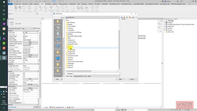 KEA_E20_BAK1_U40_Re20_FAQ_Oprette Genvej til Metric Libraries (Load Families) & Vis skjulte filer смотреть онлайн