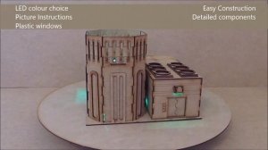 Wargame-model-mods - Power Station - 28mm warhammer Buildings and terrain  - laser cut mdf