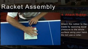 Table Tennis Racket Assembly