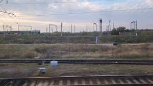 отправление со станции Лихая на север | из окна поезда | 2022