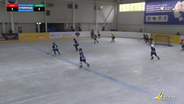 Алга 1 - Ястребы. Первенство "Золотая Шайба" по хоккею с шайбой среди детей 2012 г.р. и младше.