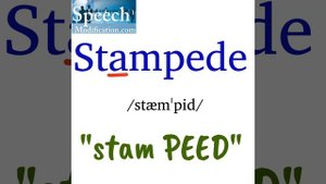 How to Pronounce Stampede