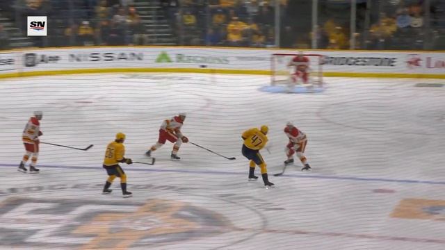 Predators'  Michael McCarron Gifted Goal As Dump-In Deflects Off Daniel Vladar's Blocker And In