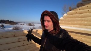 Баня-Дом 6х6х2м.Оцилиндрованное бревно 22 диаметр