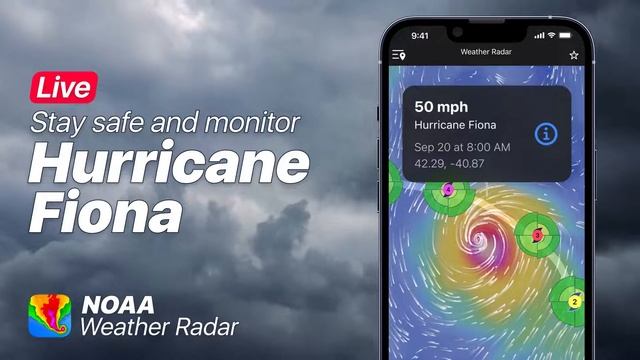 The NOAA Weather Radar & Alerts App - Fiona смотреть онлайн