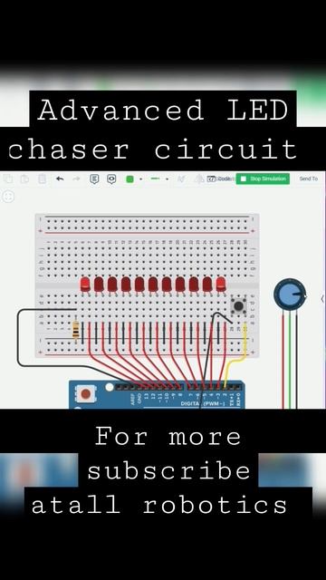 Advanced Led chaser with arduino | #arduino #arduinoproject #atall #robotics #diy