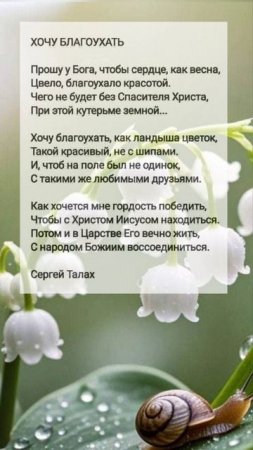 Хочу благоухать # христианские стихи и музыка