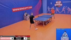 Каленик Сергей 3-0Абальмаз Спартак Турнир Восток4   WINCUP 06.11.21 Прямая трансляция Зал 1