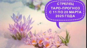 СТРЕЛЕЦ ТАРО-ПРОГНОЗ С 11 ПО 20 МАРТА 2025 ГОДА