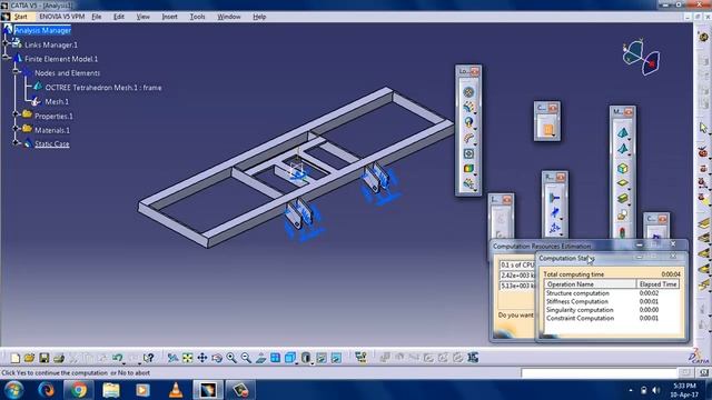 #CATIA V5 #Generative Structural Analysis in Catia V5
