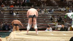 Terunofuji (6-1) - Daishozen (5-2) , Sumo : Natsubasho '19