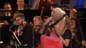 Gunhild Carling plays for the King of Sweden on his 70th birthday w. Hovkapellet (short version)