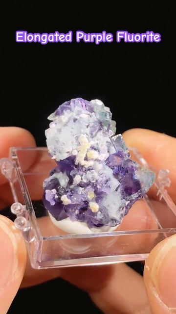 Inner Mongolia Yindu Elongated Purple Fluorite #minerals #fluorite #quartz смотреть онлайн
