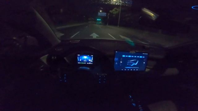POV:2022 BYD Atto 3 Night drive 比亚迪元PLUS 430KM смотреть онлайн