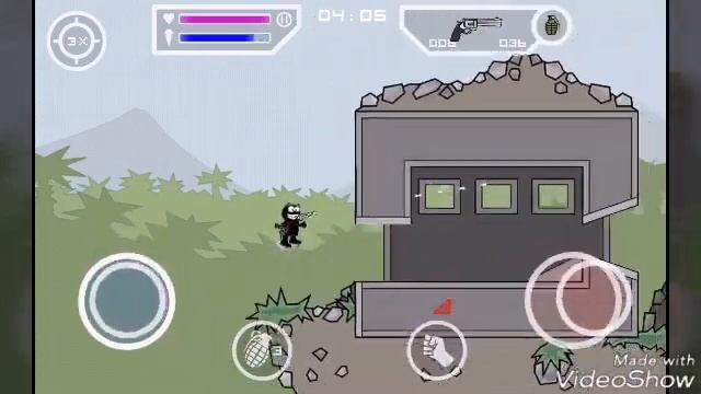 D2: Mini militia. Играю против друзей! смотреть онлайн