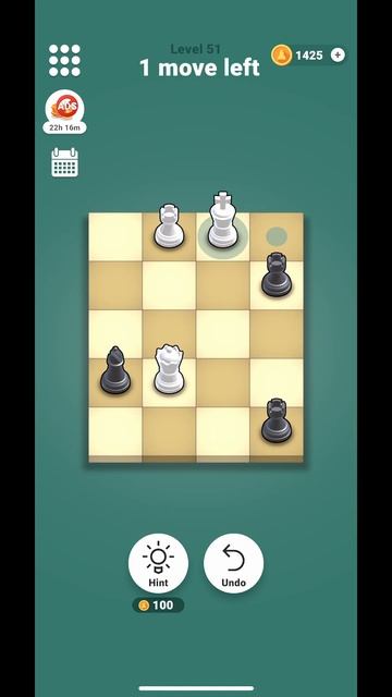 Pocket Chess - Level 51 - Solution - Insane 2 rook checkmate that will leave you speechless!