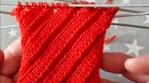 Резинка - спираль / Один ряд узора / Узоры для носков.