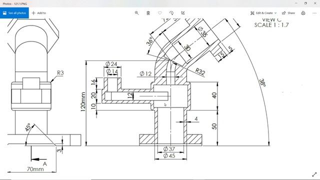 SolidWorks Tutorial for Beginners exercise 121