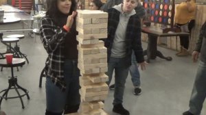 Stumpy's Hatchet House - Axe Throwing!! Jenga! Street Curling!