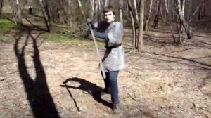 Фланкировка полуторным мечом. Максим.